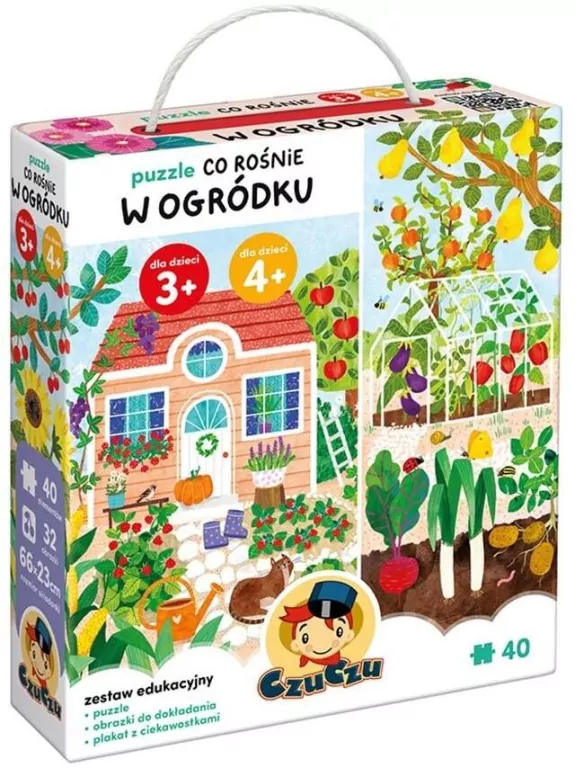 CzuCzu. Puzzle. Co rośnie w ogródku. 40 el. - tantis.pl