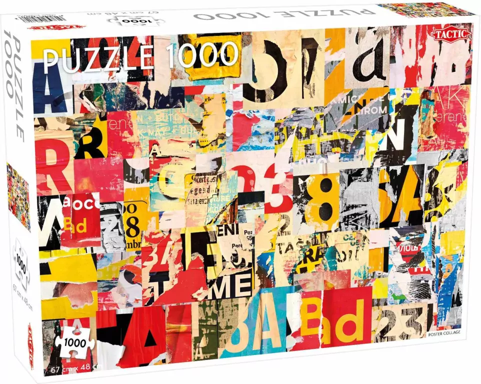 Puzzle 1000 Poster Collage Pattern - tantis.pl
