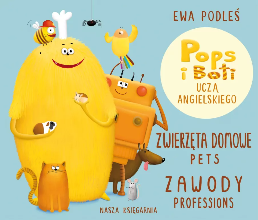 Zwierzęta domowe i zawody. Pops i Boti uczą angielskiego - tantis.pl