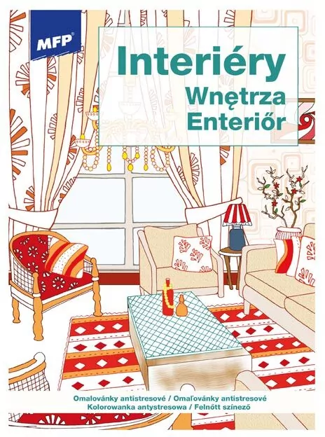 Kolorowanka antystresowa. Wnętrza - tantis.pl