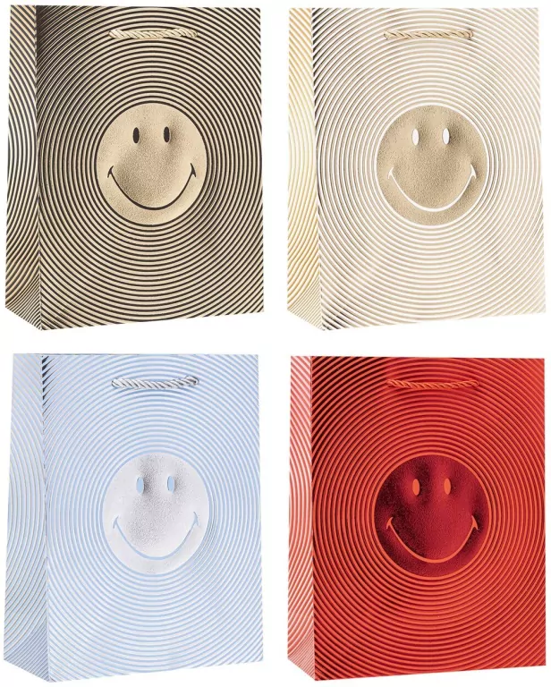 Torebka ozdobna 18x23x8cm hot-stamp mix ROZETTE. 1 sztuka - tantis.pl