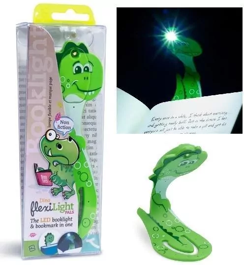 Lampka do książki. Dinozaur zielony - tantis.pl