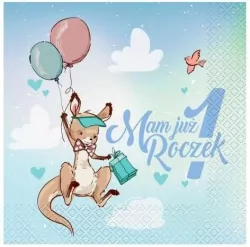 Serwetki Roczek - Kangurek 33 x 33cm