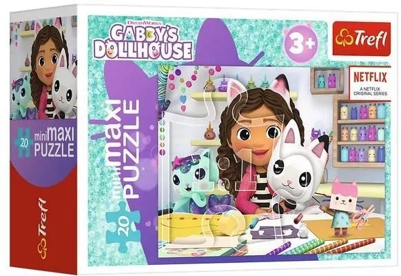 Puzzle 20 miniMaxi Kolorowy dzień Gabby 1 TREFL - tantis.pl