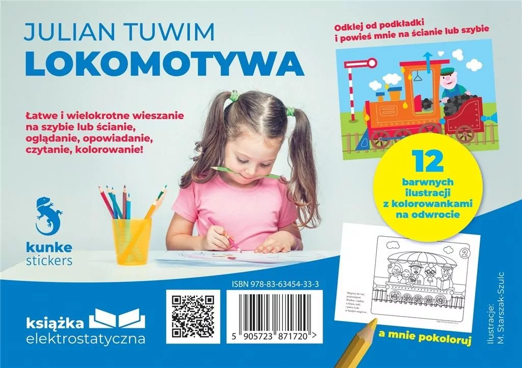 Książeczka elektrostatyczna Lokomotywa - tantis.pl