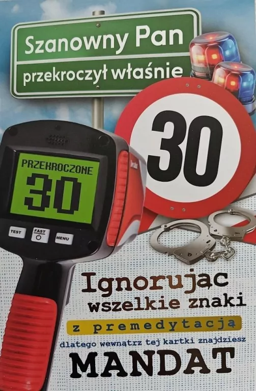 Karnet Urodziny 30 - tantis.pl