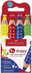 Kredki Grippy 4kol FABER CASTELL