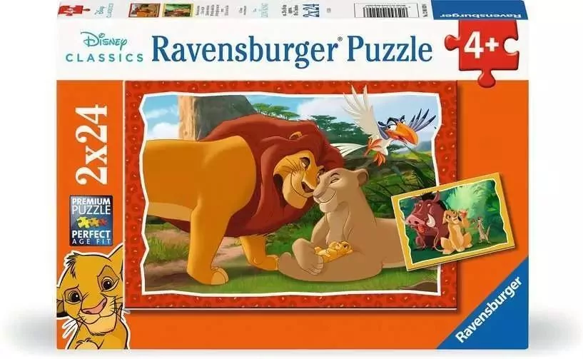 Puzzle 2x24 Król lew - tantis.pl