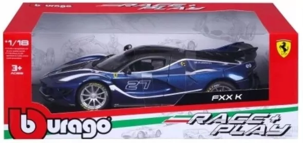Ferrari FXX-K Evo #27 blue 1:18 BBURAGO - tantis.pl