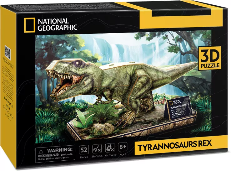 Puzzle 3D. T-Rex National Geographic - tantis.pl