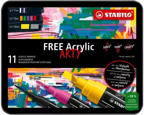 Marker Free Acrylic Starter Kit STABILO
