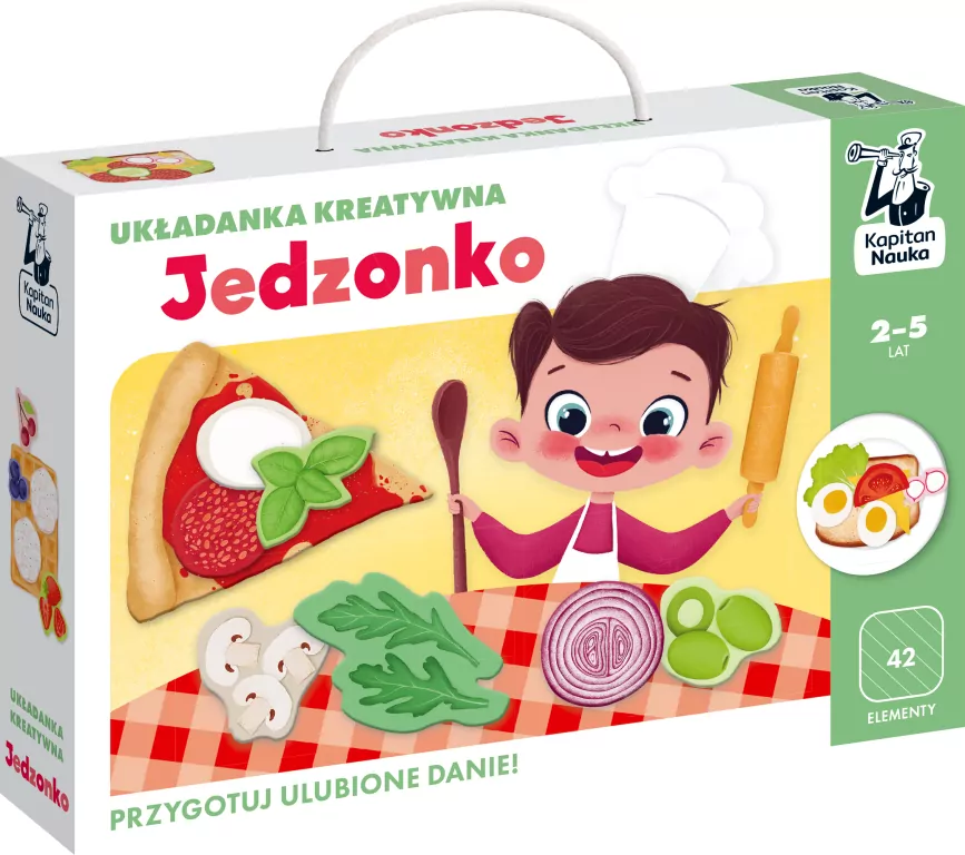 Jedzonko. Układanka kreatywna. Kapitan Nauka - tantis.pl