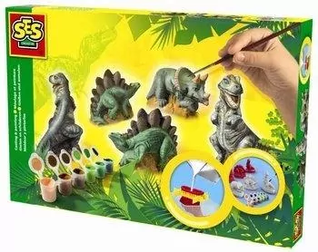 Zestaw do wykonywania odlewów gipsowych. Dinozaury - tantis.pl