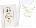 Karnet Rocznica ślubu 45 - tantis.pl