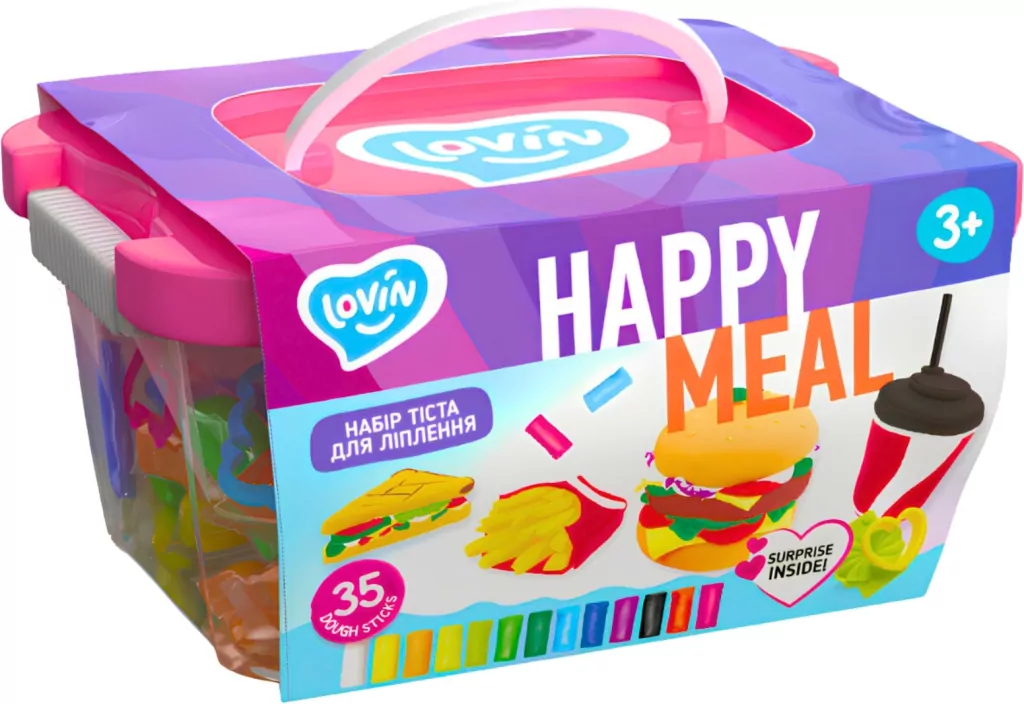 Zestaw kreatywny ciastolina. Happy Meal - tantis.pl