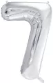 Balon foliowy 7 86cm srebrny - tantis.pl