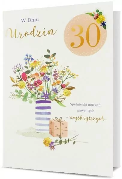 Karnet B6. Urodziny (wymienne cyfry) - tantis.pl