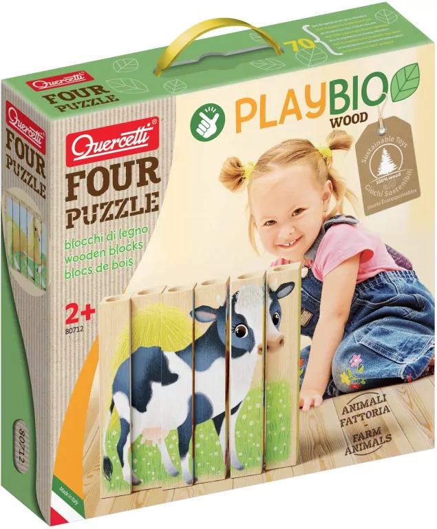 Quercetti. Klocki Animali Fattoria - tantis.pl