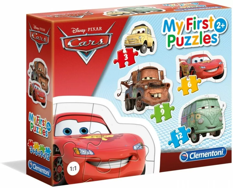 Auta. Cars. Moje Pierwsze. Puzzle 4w1 - tantis.pl