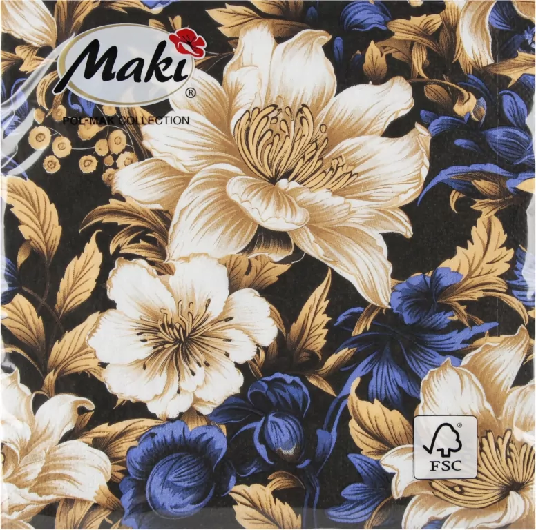 SERWETKA PAP 3W 330X330 KWIAT 59601 PM OP - tantis.pl