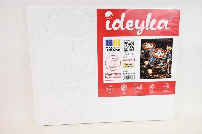 Malowanie po numerach - Filiżanka inspiracji 40x50 - tantis.pl