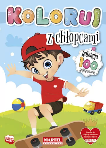 Z chłopcami. Koloruj - tantis.pl
