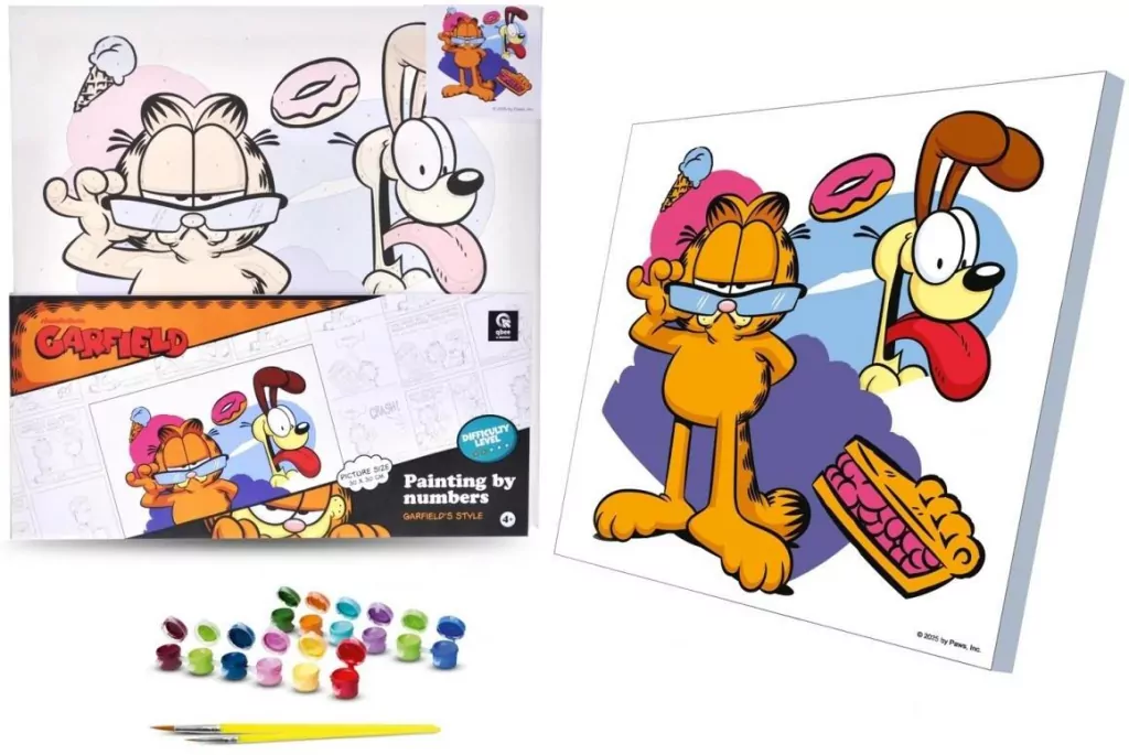 Malowanie po numerach 30x30cm Garfield - tantis.pl