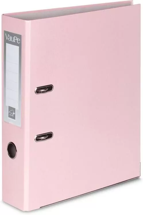 Vau-Pe. Segregator A4/50 Fck 062/10, pastelowy różowy - tantis.pl