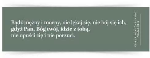 Zakładka duża - Bądź mężny - tantis.pl