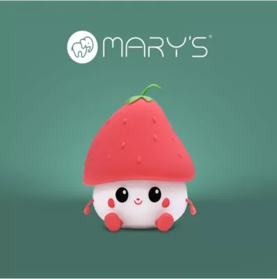 Lampka nocna LED truskawka