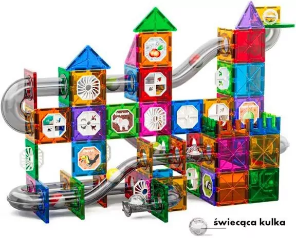 Klocki magnetyczne, 168 elementów - tantis.pl