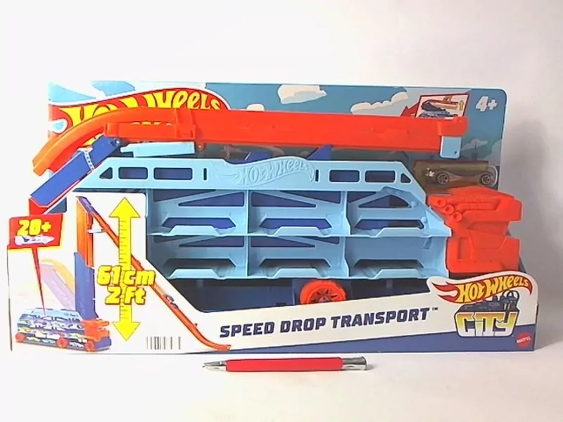 Hot Wheels Transporter Zjazd 2w1 - tantis.pl