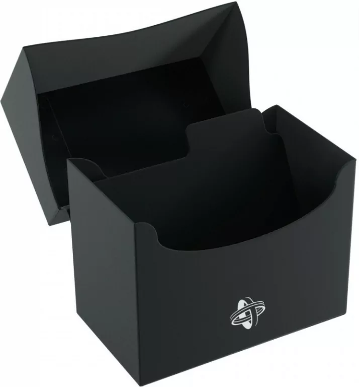 Pudełko Leżące Plastikowe na 80+ kart Czarne - tantis.pl