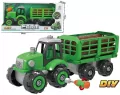 Traktor z przyczepą do skręcania ze śrubokrętem - tantis.pl