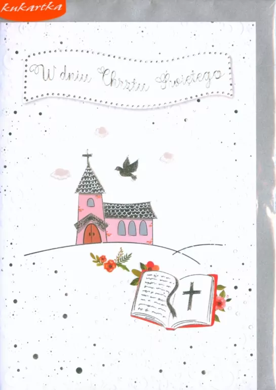 Karnet B6 PR-048 Chrzest (różowy) - tantis.pl