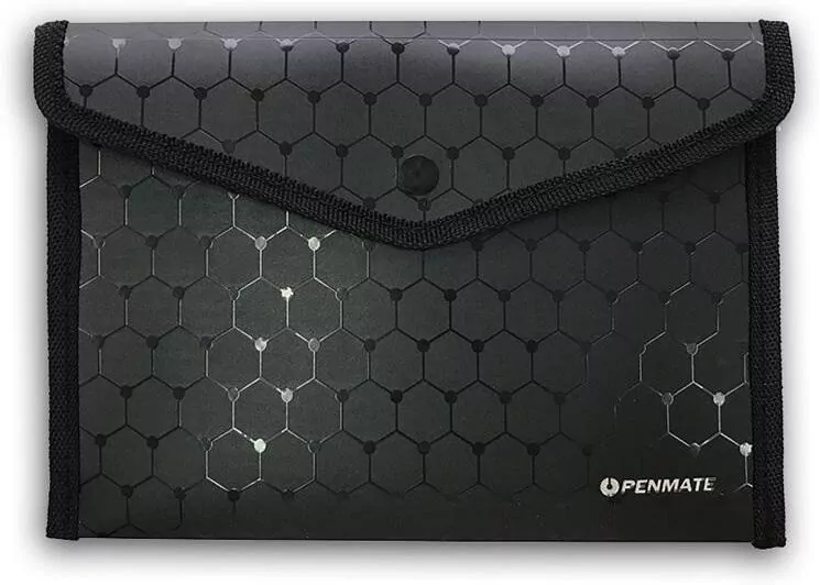 Koperta na zatrzask. A5 LUX. Czarna - tantis.pl