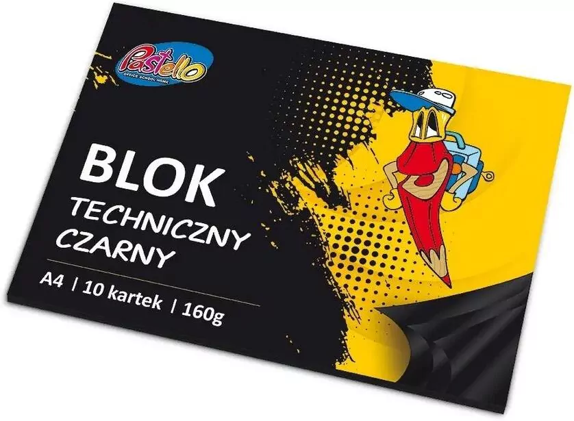 Blok techniczny A4 160g 10 kartek czarny - tantis.pl