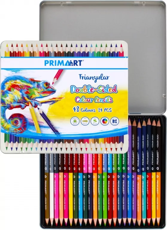 Kredki ołówkowe trójkątne 48 kolorów - tantis.pl
