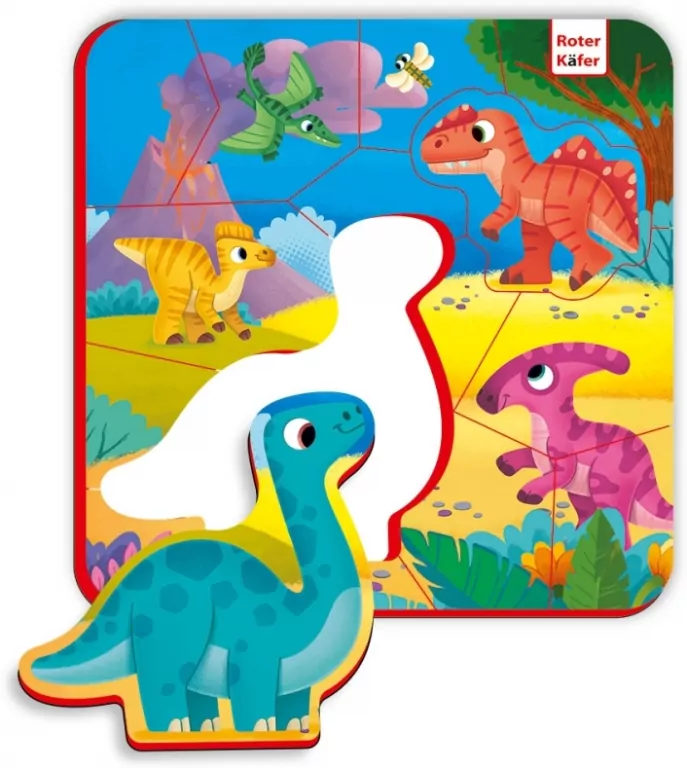 Piankowe puzzle magnetyczne. Dinozaury - tantis.pl