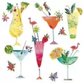 Karnet kwadrat z kopertą Tropical Twist - tantis.pl