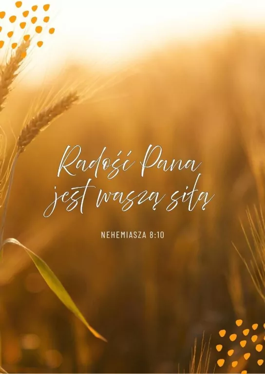 Karnet - Radość Pana - zboże - tantis.pl
