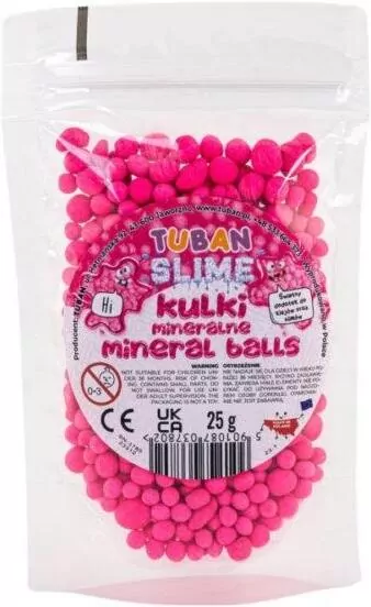Kulki mineralne Tuban. Różowe 25g - tantis.pl