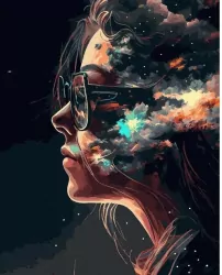 Malowanie po numerach. Sztuczna inteligencja 40x50