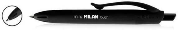 Długopis P1 mini Rubber Touch czarny (40szt) MILAN - tantis.pl
