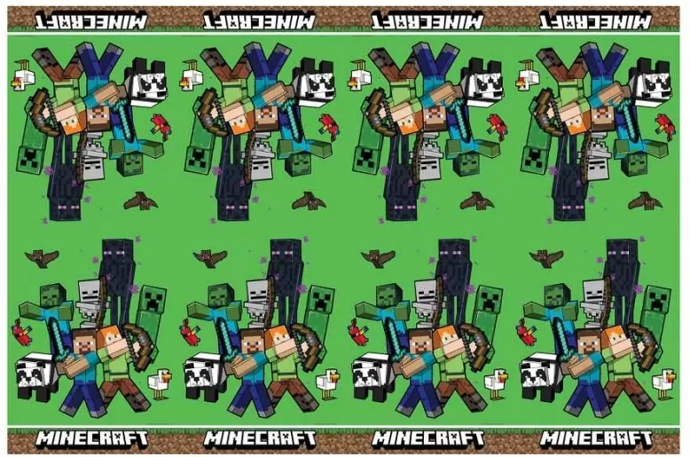 Obrus plastikowy 120x180cm. Minecraft - tantis.pl
