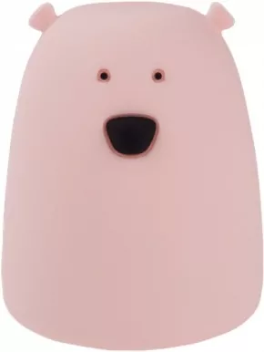 Lampka nocna LED RGB Miś mały różowy - tantis.pl