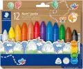 Kredki woskowe trójkątne Jumbo Noris 12 kolorów Staedtler - tantis.pl