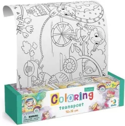 Transport. Kolorowanka w rolce