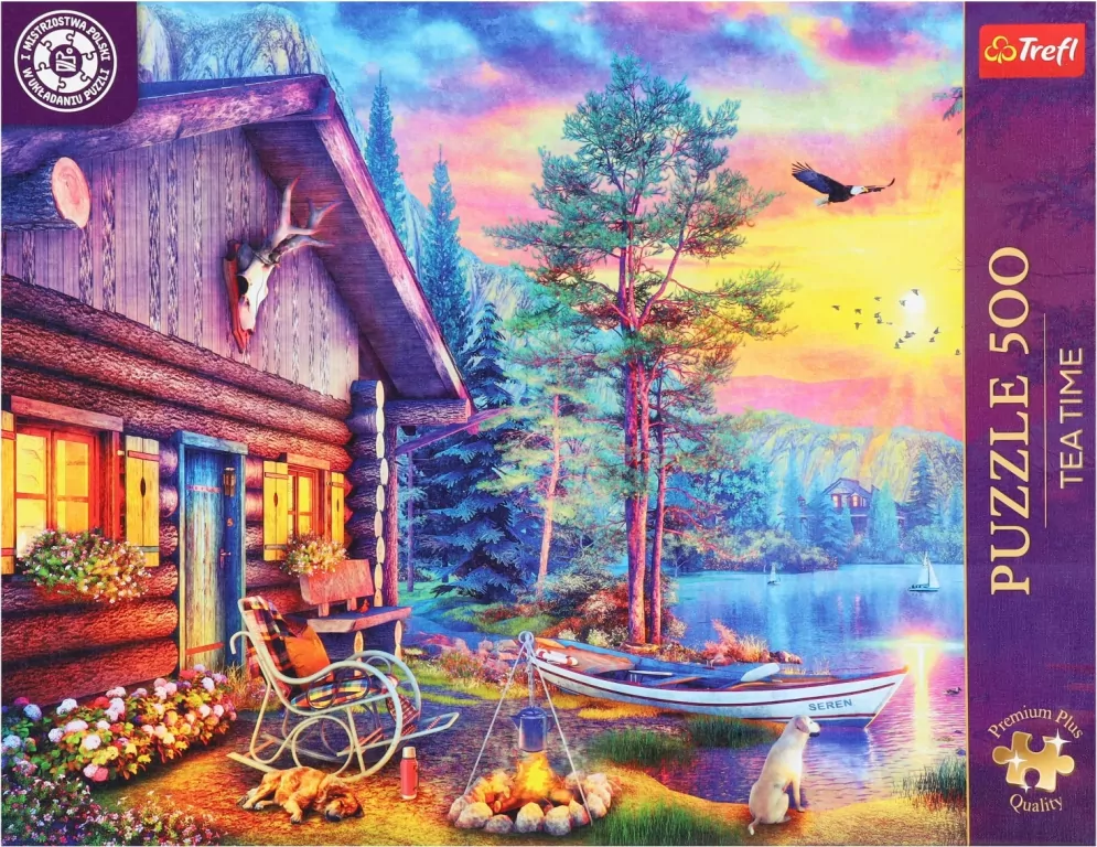 Puzzle 500 Przystań o zachodzie słońca TREFL - tantis.pl