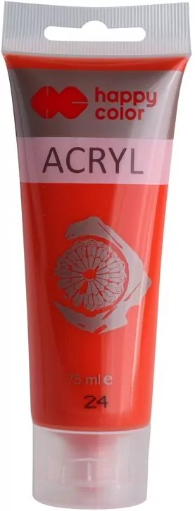 Farba akrylowa. Jasnoczerwona 75ml - tantis.pl